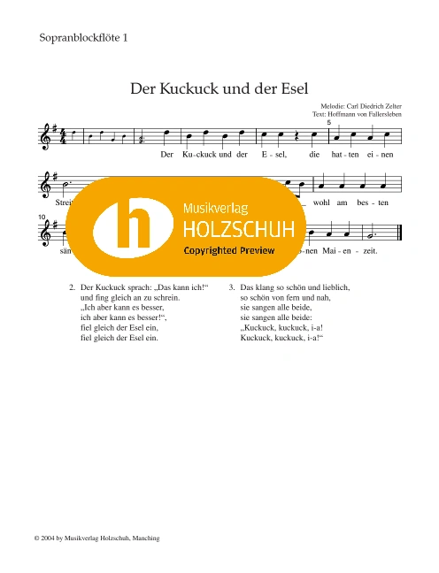 Der Kuckuck und der Esel